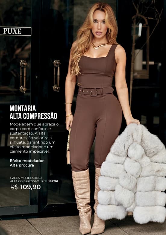 CALCA MODELADORA ALTA COMPRESSÃ